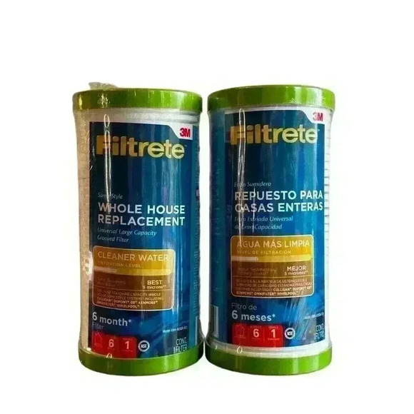 3M Filtrete 4WH-HDGR-F01 Sump Style Whole House Sediment Water Filter -‎ 2 Pack - Picture 1 of 3